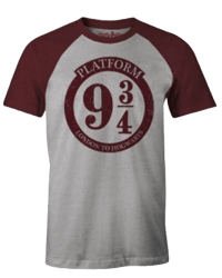 Cotton Division Harry Potter - T-Shirt Gris Chiné Voie 9 3/4 - XL harry, potter T-Shirt