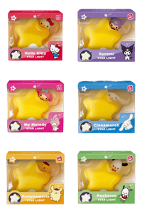 YuMe YuMe Hello Kitty and Friends Bedside Light Series - Display de lampes de chevet Star Light (12 unités) Hello, Kitty Lampes et Eclairage