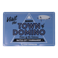 Fanattik Yu-Gi-Oh! - Réplique plaque en tôle "Ville de Domino" yu, gi, oh Figurines et répliques Posters, Stickers et Impressions Articles de table et maison