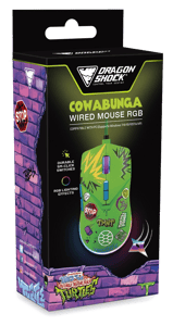 DragonShock DragonShock - Souris de jeu filaire optique RGB TMNT Cowabunga  Souris