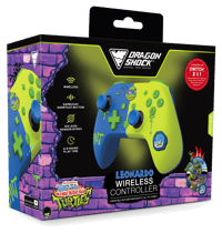 DragonShock DragonShock - Manette sans fil Bluetooth PopTop+ TMNT Cowabunga Leonardo pour Switch, Switch 2, PC et Mobile  Nintendo Switch Accessoires