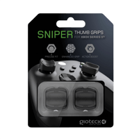 Gioteck Gioteck STGX - Thumb Grips Xbox Series X / S - Bouchons/Capuchons/Protection en Silicone pour Joysticks Grips Xbox X/S - Antidérapant - Aide a viser - Protection Manette Xbox Series X/S - Noir  Xbox Series X Accessoires  Xbox Series S