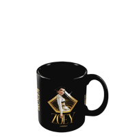Pyramid International KPop Demon Hunters - Mug noir Zoey dorée 325ml kpop, demon, hunters 