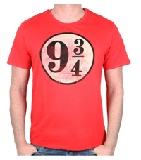 Cotton Division Harry Potter - T-Shirt Rouge Voie 9 3/4 - S harry, potter T-Shirt