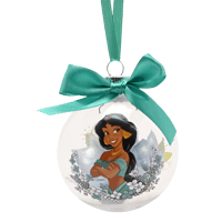 Widdop & Co Disney - Princesse - Boule de Noël avec des Fleurs Artificielles - Jasmine Aladdin disney Articles de table et maison