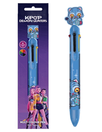 Pyramid International KPop Demon Hunters - Stylo multicolore avec embout décoratif Derpy le tigre kpop, demon, hunters Papeterie et Ecriture