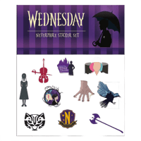 Sihir Dükkani Mercredi - Stickers - Nevermore wednesday Posters, Stickers et Impressions