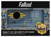 Fanattik Fallout 3 - Réplique carte d'accès de sécurité Vault 101 Édition Limitée fallout Figurines et répliques