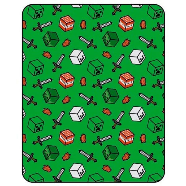 Minecraft -  Couverture en flanelle Symboles (110x150cm)