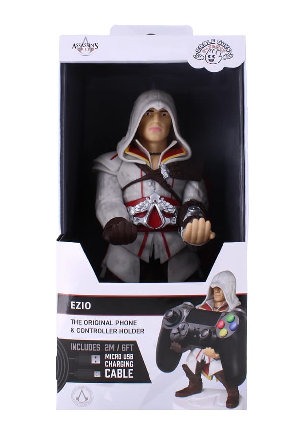 Cable Guys - Assassin's Creed - Caricatore/supporto per telefono e controller Ezio