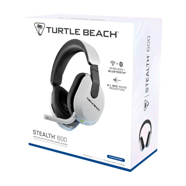 Turtle Beach - Stealth 600P Gen 3 Drahtloses Gaming-Headset Weiß für PS4, PS5, Switch & PC