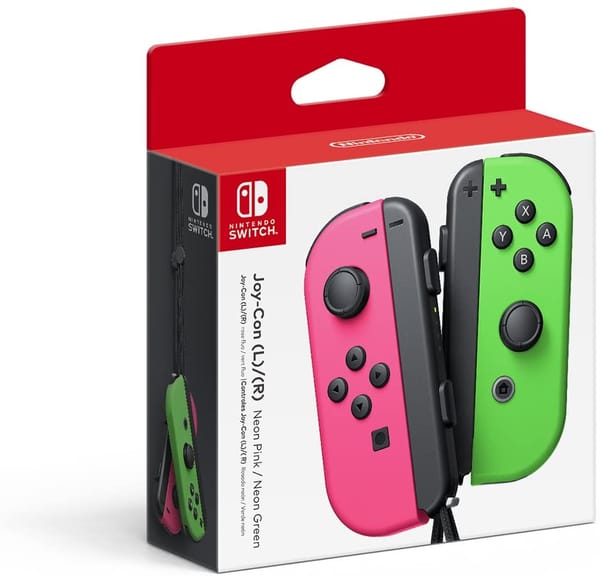 Nintendo Switch Joy-Con Pair Verde Neon e Rosa Neon