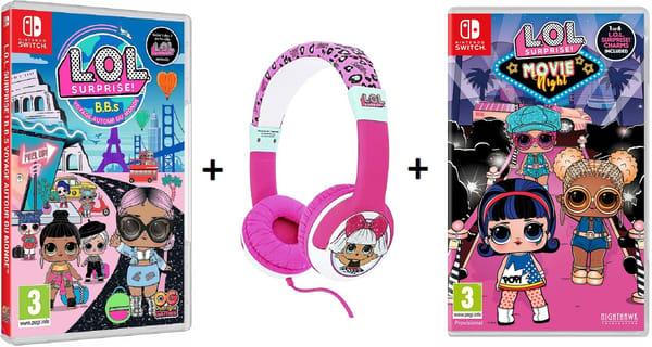 Traffic Bundle L.O.L. Surprise! Movie Night + L.O.L. Surprise! My Diva Kids Headphones