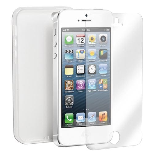 $ CAMPUS "FlexShield" Silicone Case White/Transparent for iPhone 5