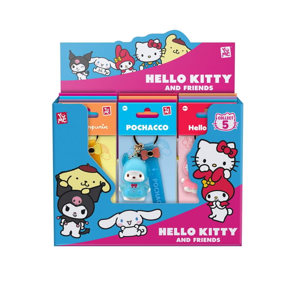 YuMe Hello Kitty and Friends Raincoat Series - keychain display with strap (12 units)