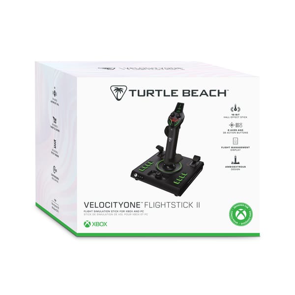 Turtle Beach - Velocityone Flightstick II Flight Simulation Stick for Xbox Series X|S & Windows 10/11