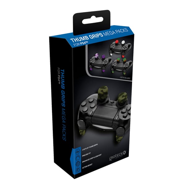 Gioteck - Mega Pack de Thumb Grips para PS4 (4 sets)
