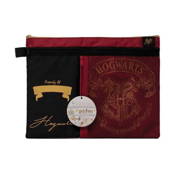 Harry Potter - Hogwarts Crest Customisable Multi Pocket Study Wallet