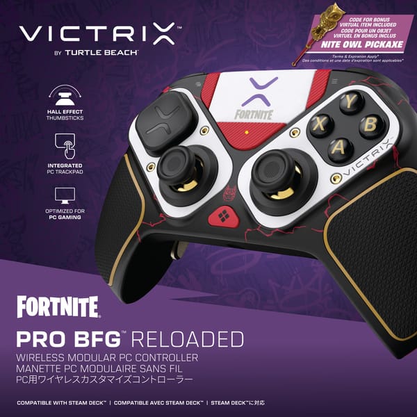 Turtle Beach - Victrix Pro BFG Reloaded Wireless Controller Fortnite for PC & Steam Deck