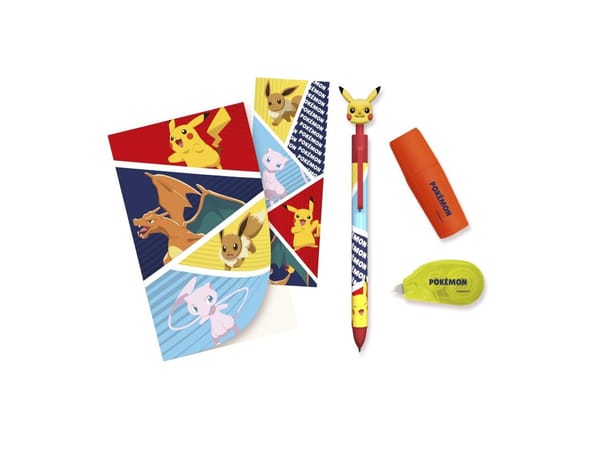 Pokémon - Set di cancelleria con taccuino 5 pezzi