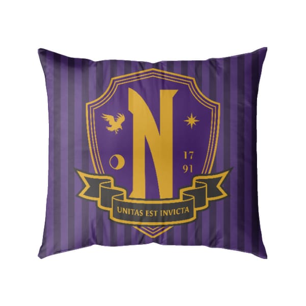 Wednesday - Pillow - Nevermore Academy Logo