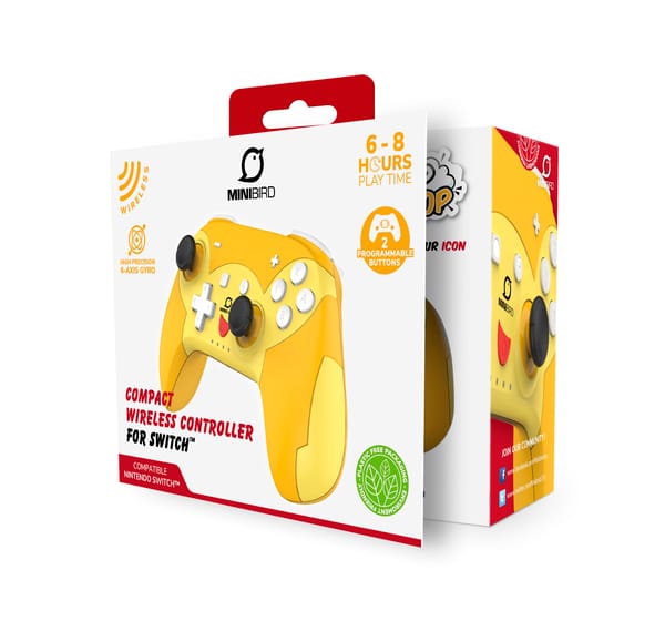 PopTop Minibird Controllore senza fili Pika compatibile con Nintendo Switch - Switch Lite - Switch OLED