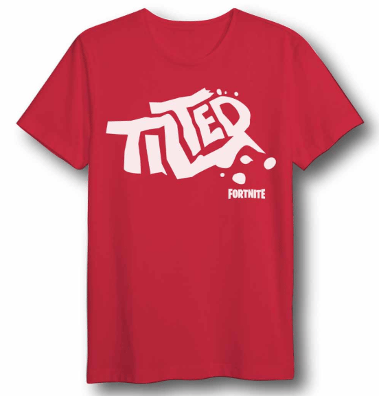 Fortnite - T-Shirt Rouge Tilted - S