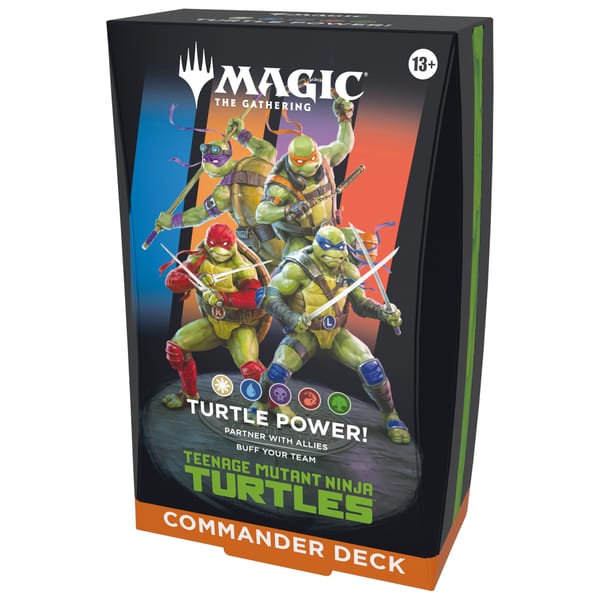 Magic: The Gathering - Teenage Mutant Ninja Turtles: Turtle Power! Set of 4 Commander Deck - UK