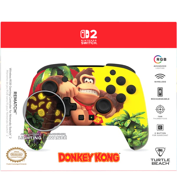 Turtle Beach - Rematch Wireless RBG Gaming Controller Donkey Kong Jungle for Nintendo Switch 2