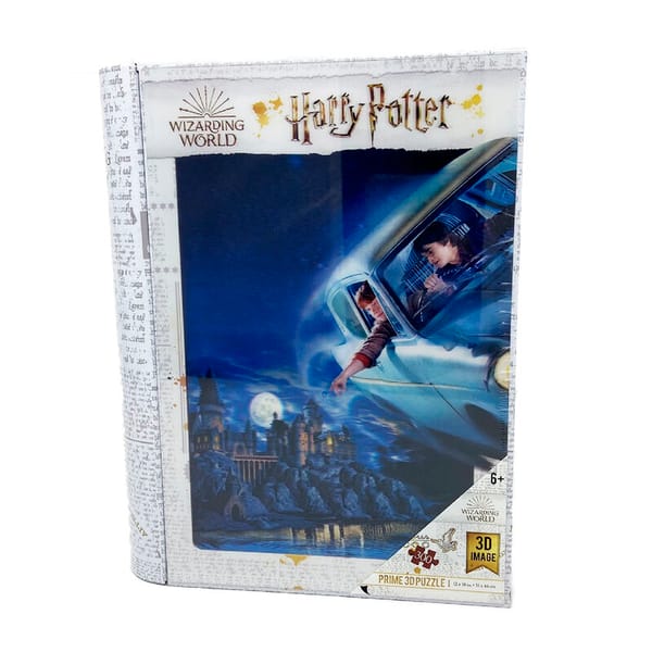 Harry Potter - Harry e Ron in volo su Hogwarts Puzzle lenticolare 300 pezzi 41x31 cm