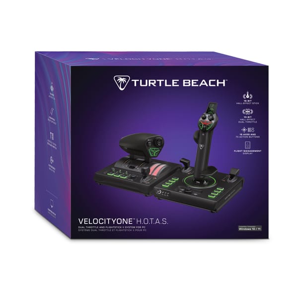 Turtle Beach – Velocityone H.O.T.A.S. Dual-Throttle- und Flightstick-II-System für Windows 10/11