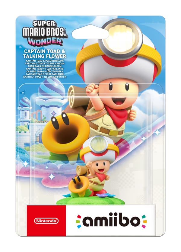 Amiibo Capitan Toad e Fiore Parlante - Super Mario Bros. Wonder Collection