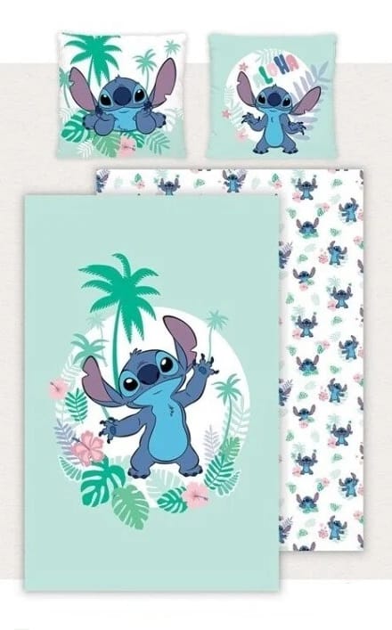 Lilo & Stich - Aloha Stitch Dekbedovertrek Polykoton (140x200cm + 65x65cm)