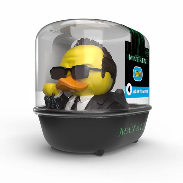 Numskull - TUBBZ Bath Duck - The Matrix - Agent Smith (First Edition) - 9cm
