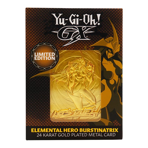 Yu-Gi-Oh! GX - "Elemental Hero Burstinatrix" 24K Gold Plated Ingot Limited Edition