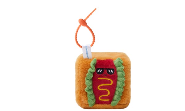 MGM - Squarepal - Hot-dog Plush Keychain 7cm