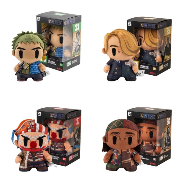 YuMe - One Piece Netflix DZNR Dead or Alive Edition Plushes Assortment (6 plushes)