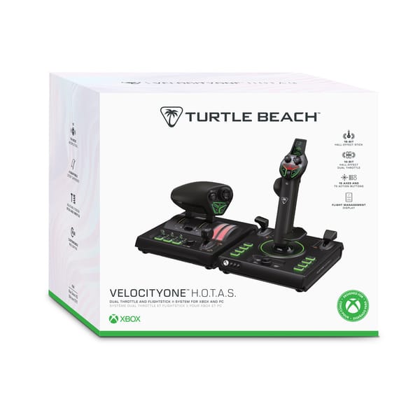Turtle Beach – Velocityone H.O.T.A.S. Dual-Throttle- und Flightstick-II-System für Xbox Series X|S und Windows 10/11