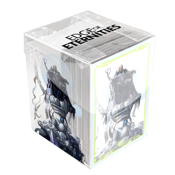 Ultra Pro - Magic: The Gathering - Aux Portes des Éternités - Sachet de 100 protèges cartes standard Tezzeret, Cruel Capitaine en boîte transparente (63 x 89 mm) - UK