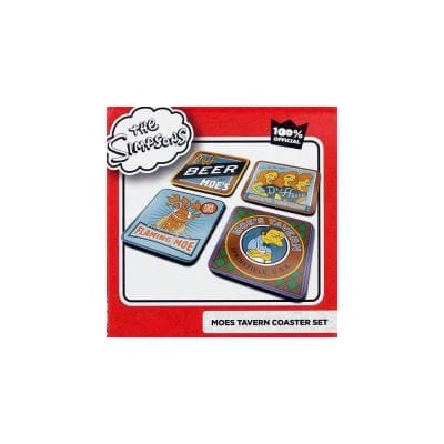 The Simpsons - Moes Tavern 4 Coaster Set
