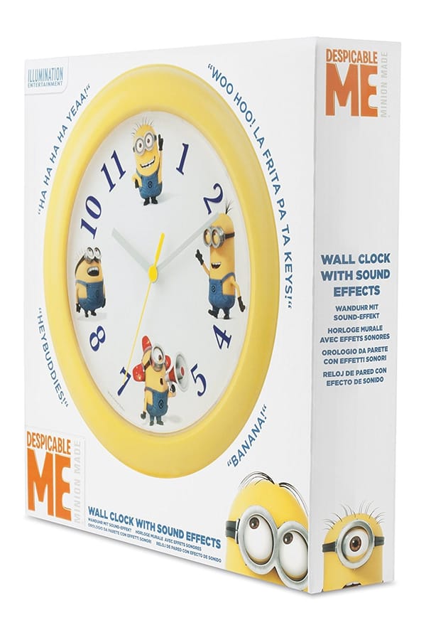 Minions 2 - Wall Clock with Sound 24cm