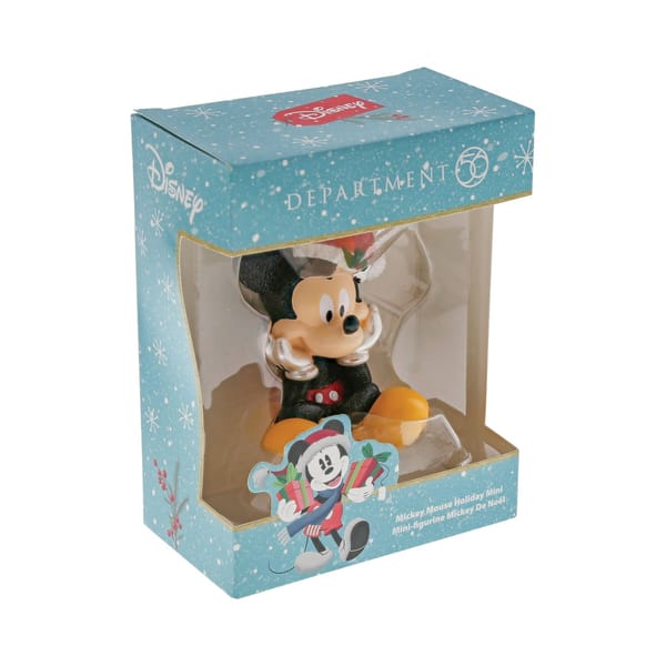 Enesco - Disney - Mini figurine de Noël Mickey Mouse