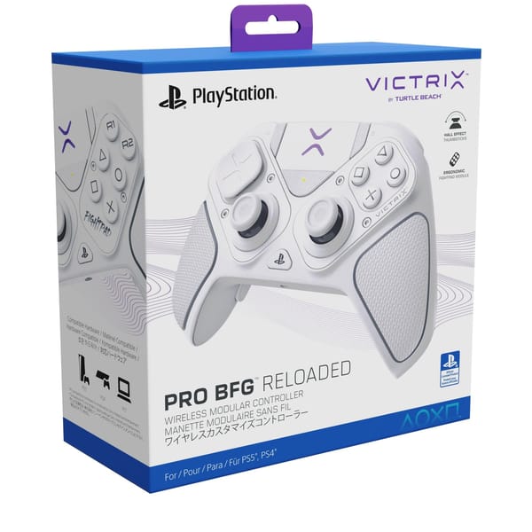 Victrix Pro BFG Reloaded Wireless Modular Controller White for PlayStation 5, PlayStation 4 & Windows 10/11
