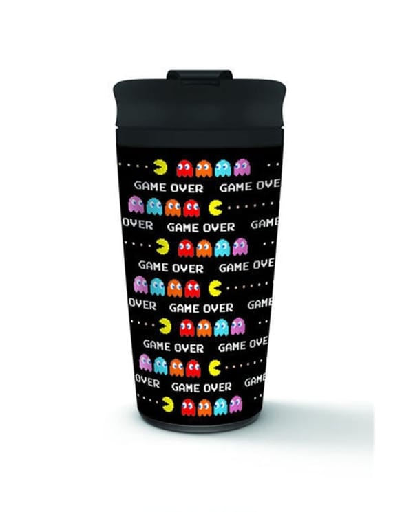Pac-Man - Pac-Man (Game Over) Metal Travel Mug 450ml