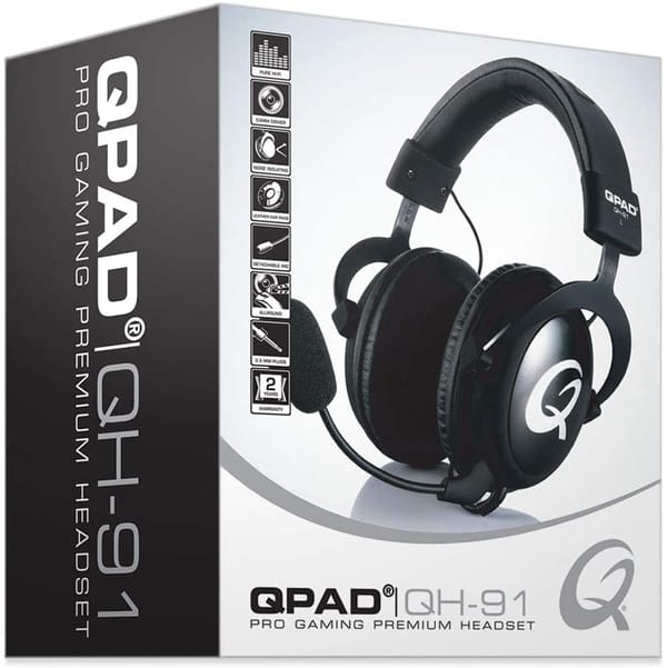 QPAD - Cuffie da gioco QH-91 - Nero