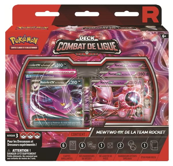 Pokémon JCC : Deck Combat de Ligue Mewtwo-ex de la Team Rocket - FR