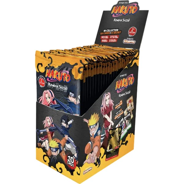 Naruto Mythos JCC - Konoha Shido - Display de packs de booster 2ème édition (Display de 24 boosters) - FR