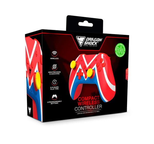DragonShock - PopTop M Universe - Compact Bluetooth Wireless Controller für Nintendo Switch - Switch OLED - PC - Android