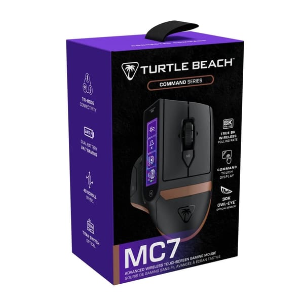 Turtle Beach - Souris de jeu sans fil Command Series MC7 noire