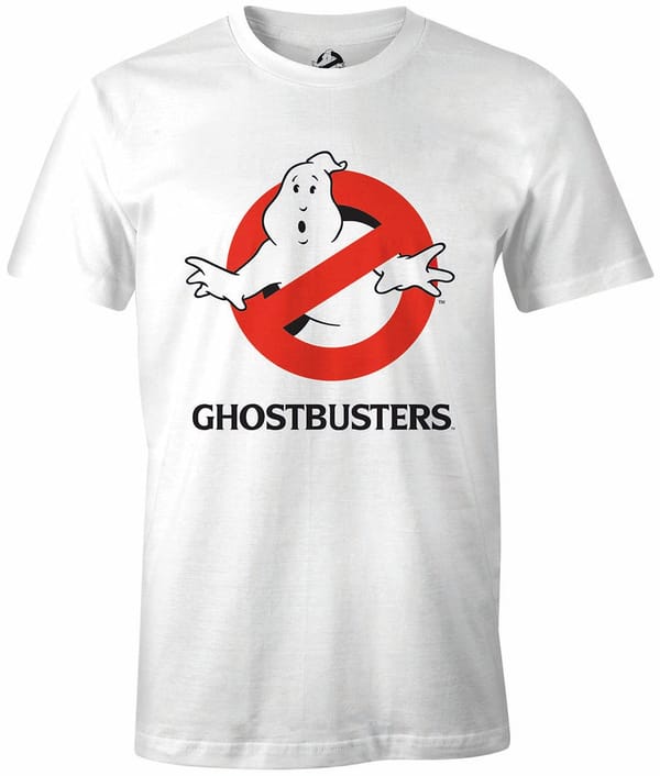 Ghostbusters - White Men's T-shirt - Ghost Logo - XL